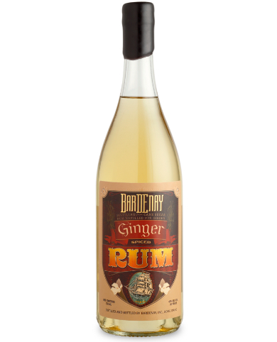 Ginger rum bottle