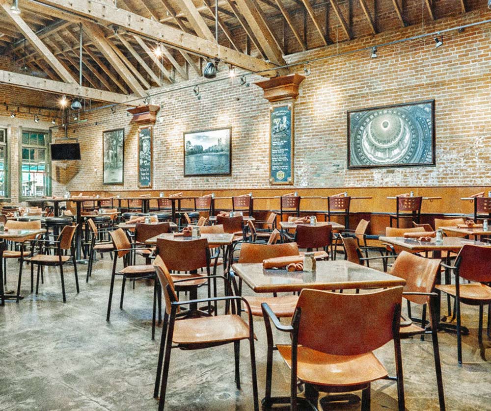 Bardenay dining tables at the Boise location.